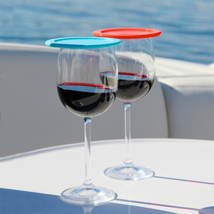 red wine glasses with covers